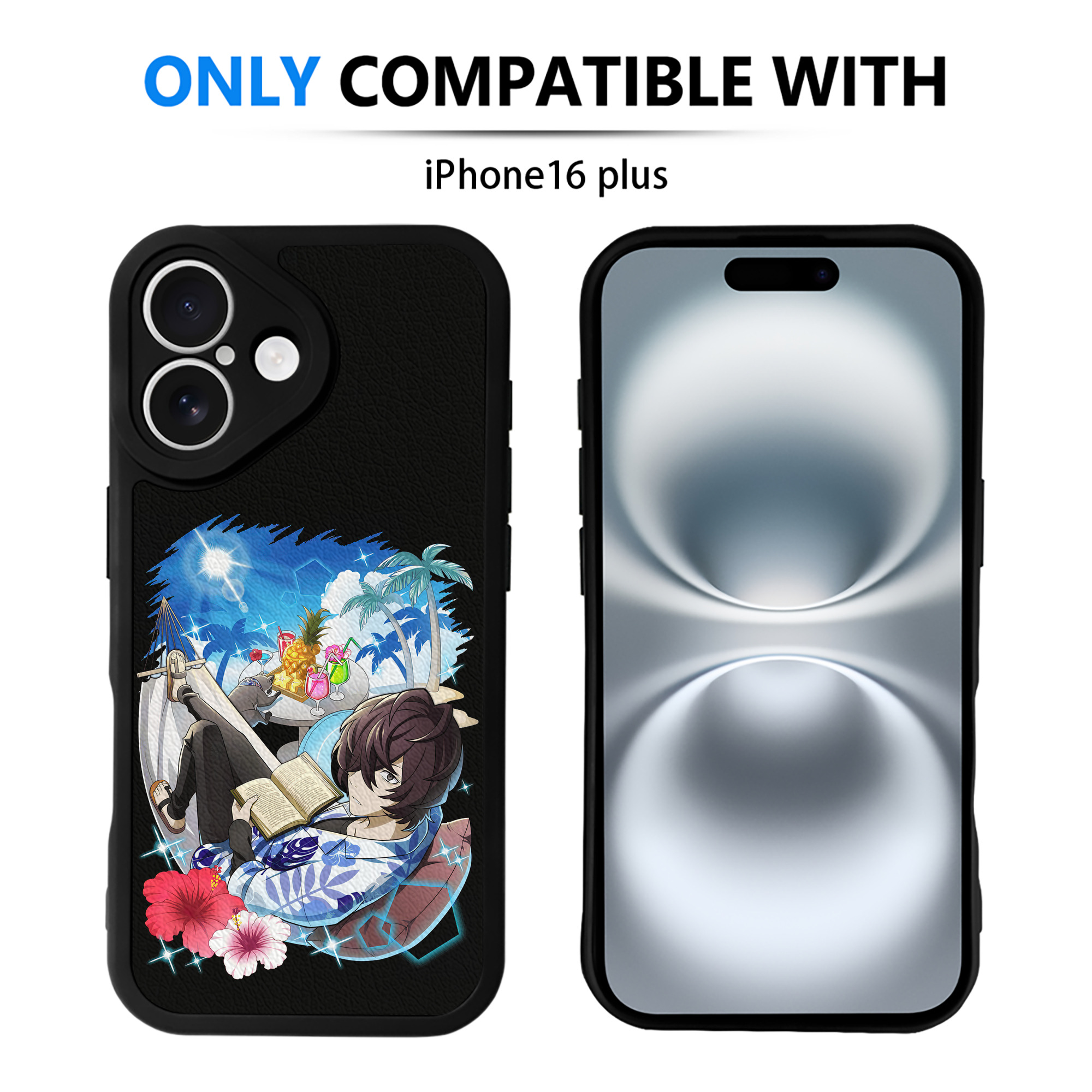 （画像用） 文豪ストレイドッグス Bungo Stray Dogs 【iPhone 16シリーズ対応】シリコンスマホケース（レザー調） 材質：シリコン